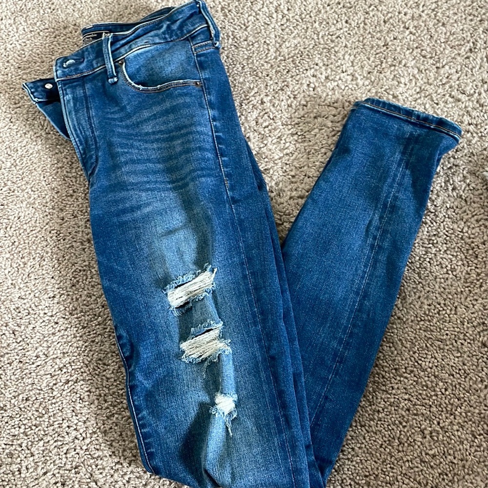 Abercrombie High Waist Skinny Jeans